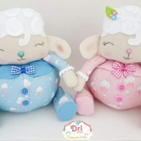 Casal Ovelhinha e Carneirinho