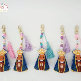 Conjunto Chaveiros Nossa Senhora Aparecida (10 unidades)