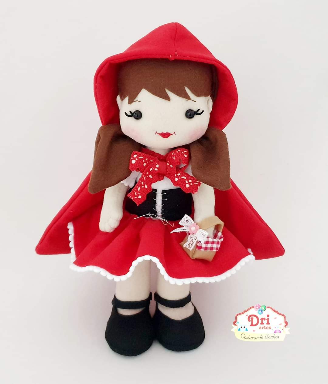 Boneca Chapeuzinho Vermelho (30cm) - Dri Artes