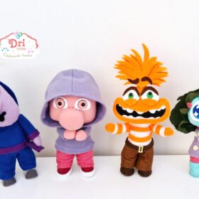 Turma Divertida-mente 2 Cute - 4 Personagens